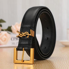 Load image into Gallery viewer, Leather Letter Belts Smooth Buckle Women Belt All-match Ladies Casual Belts Women Fashion Simple Chic Belts