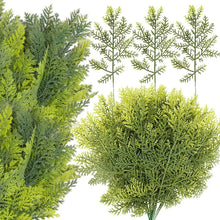 Load image into Gallery viewer, 3/5/10PCSChristmas Artificial Pine Needle Tree Branches Simulation Green Plants DIY Wreath Fake Pine Leaves New Year Party Decor