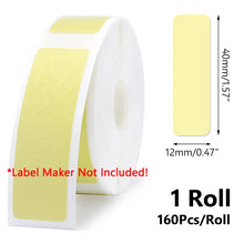 Load image into Gallery viewer, 1/3Rolls Niimbot D11 D110 Mini Label printer paper Printing Label Waterproof Anti-Oil Price Tape Scratch-Resistant Label Sticker