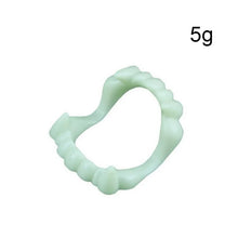 Load image into Gallery viewer, 1 Pair Vampire Teeth Fangs Dentures Props Halloween Costume Props False Teeth Solid Glue Denture Adhesive Halloween Party Decor