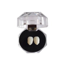 Load image into Gallery viewer, 1 Pair Vampire Teeth Fangs Dentures Props Halloween Costume Props False Teeth Solid Glue Denture Adhesive Halloween Party Decor