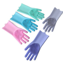 Load image into Gallery viewer, 1 Pc Rubber Gloves Gardening Washing Msrp Kitchen Multifunction Magic For Dishes Cleaning Scrubber Clean Household Tools Glove