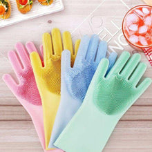 Load image into Gallery viewer, 1 Pc Rubber Gloves Gardening Washing Msrp Kitchen Multifunction Magic For Dishes Cleaning Scrubber Clean Household Tools Glove
