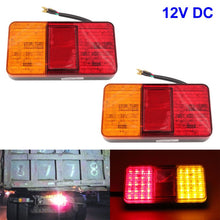 Load image into Gallery viewer, 1 Pcs 12V 10LED Waterproof Car Truck Led Tail Light Warning Tail Lights Lamp For Caravan Truck Truck Boats