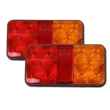 Load image into Gallery viewer, 1 Pcs 12V 10LED Waterproof Car Truck Led Tail Light Warning Tail Lights Lamp For Caravan Truck Truck Boats