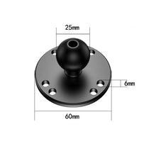 Load image into Gallery viewer, 1 inch Ball Head Adapter Mount Base Motorcycle Handlebar Rearview Mirror Bracket for DJI GoPro Insta360 Action Camera Accessory
