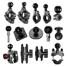 Load image into Gallery viewer, 1 inch Ball Head Adapter Mount Base Motorcycle Handlebar Rearview Mirror Bracket for DJI GoPro Insta360 Action Camera Accessory