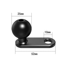 Load image into Gallery viewer, 1 inch Ball Head Adapter Mount Base Motorcycle Handlebar Rearview Mirror Bracket for DJI GoPro Insta360 Action Camera Accessory