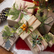 Load image into Gallery viewer, 10/1PCS Christmas Artificial Pine Branches DIY Wreath Gifts Decoration Green Simulation Plant Leaves Fake Flower Xmas Home Decor