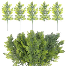 Load image into Gallery viewer, 10/2Pcs Artificial Pine Branches Christmas Fake Green Plants Pine Leaves DIY Garland Xmas Tree Ornaments New Year Party Decors