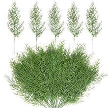 Load image into Gallery viewer, 10/2Pcs Artificial Pine Branches Christmas Fake Green Plants Pine Leaves DIY Garland Xmas Tree Ornaments New Year Party Decors