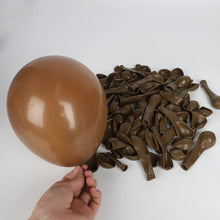 Load image into Gallery viewer, 10/20/30pcs Retro Green Balloons Coffee Khaki Coco Skin Avocado Green Latex Globos for Birthday Decorations Christmas Party Deco