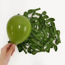 Load image into Gallery viewer, 10/20/30pcs Retro Green Balloons Coffee Khaki Coco Skin Avocado Green Latex Globos for Birthday Decorations Christmas Party Deco