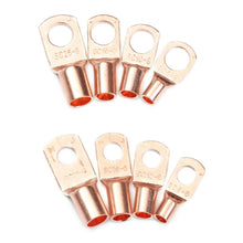Load image into Gallery viewer, 10/25/50/100pcs Copper Lug Ring Wire Connector Bare Cable Electric Crimp Terminal SC6-6 SC6-8 SC10-6 SC10-8 SC16-6 SC16-8 SC25-6