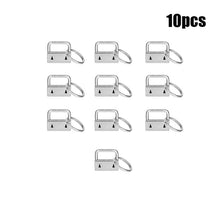 Load image into Gallery viewer, 10/60 PCS Lanyard Keychain Hardware Set Swivel Snap Hooks Colorful Key Fob, Keychain Fob Hardware for Wristlets Keychain Making