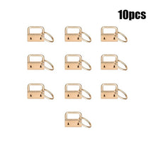 Load image into Gallery viewer, 10/60 PCS Lanyard Keychain Hardware Set Swivel Snap Hooks Colorful Key Fob, Keychain Fob Hardware for Wristlets Keychain Making