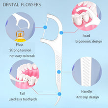 Load image into Gallery viewer, 10/88/108PCS Dental Flosser Picks Teeth Stick Tooth Clean Oral cleaning Care Disposable floss thread Toothpicks Portable Box 0ral irrigator