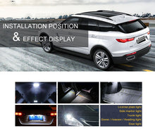 Load image into Gallery viewer, 10 Pcs W5W T10 LED Lamp 194 168 Wedge Car Interior Dome Reading Bulbs DC 24V 5050 5SMD Warm/White Truck Auto License Plate Light