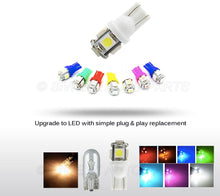 Load image into Gallery viewer, 10 Pcs W5W T10 LED Lamp 194 168 Wedge Car Interior Dome Reading Bulbs DC 24V 5050 5SMD Warm/White Truck Auto License Plate Light