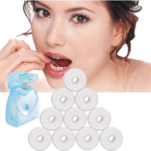 Load image into Gallery viewer, 10 Rolls 50m Dental Flosser Spool Toothpick Dental Floss Tooth Cleaning Oral Hygiene Tooth Cleaning Wax Mint Floss 0ral irrigator