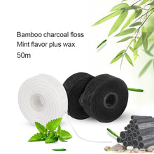Load image into Gallery viewer, 10 Rolls/Pack Dental Floss Pick Built-In Spool Flat Wire Dental Flosser Teeth Cleaning Wax Mint Flavored Toothpick Teeth Flosser 0ral irrigator