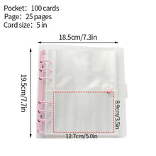 Load image into Gallery viewer, 100/200 Pockets Photocard Binder 3/5Inch Photo Album Polaroid Book Kpop Photocard Holder Insert Instax Album Collect Book