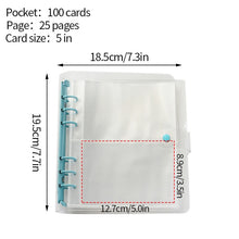Load image into Gallery viewer, 100/200 Pockets Photocard Binder 3/5Inch Photo Album Polaroid Book Kpop Photocard Holder Insert Instax Album Collect Book