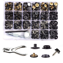 Load image into Gallery viewer, 100/270-Pieces Stainless Steel Marine Grade Canvas and Upholstery Boat Cover Snap Button Fastener Kit with Setting Tool