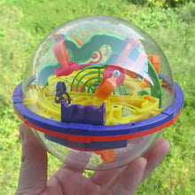 Load image into Gallery viewer, 100 Step 3D Magic Maze Intellect Ball Labyrinth Sphere Globe Toys for Kids Educational Brain Tester Balance Training Toy Gifts