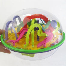 Load image into Gallery viewer, 100 Step 3D Magic Maze Intellect Ball Labyrinth Sphere Globe Toys for Kids Educational Brain Tester Balance Training Toy Gifts