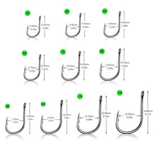Load image into Gallery viewer, Fishhook 100pcs Fishing Hooks Set Carbon Steel Single Circle Fishhook Fly Fishing Jip Barbed Carp Hooks Sea Tackle Accessories