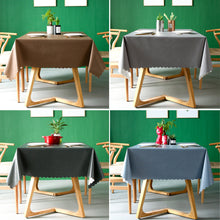 Load image into Gallery viewer, Tablecloth Waterproof Oil-Proof Simple Solid Color PVC Table Cloth