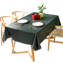 Load image into Gallery viewer, Tablecloth Waterproof Oil-Proof Simple Solid Color PVC Table Cloth