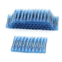 Load image into Gallery viewer, 100PCS 22-16 AWG Heat Shrink Crimp Terminals Waterproof Fully Insulated Seal Butt Electrical Wire Connectors Kit Assortment Red