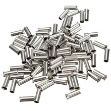 Load image into Gallery viewer, 100PCS Non-Insulated Wire Connector Ferrules Electrical Cable Terminal Copper Bare Tinned Crimp Terminal 0.5mm2-16mm2 22-10 AWG