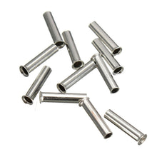 Load image into Gallery viewer, 100PCS Non-Insulated Wire Connector Ferrules Electrical Cable Terminal Copper Bare Tinned Crimp Terminal 0.5mm2-16mm2 22-10 AWG