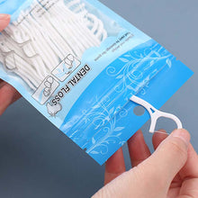 Load image into Gallery viewer, 100Pcs Dental Floss Flosser Picks Toothpicks Teeth Stick Tooth Cleaning Interdental Brush Dental Floss Pick Oral Hygiene Care 0ral irrigator