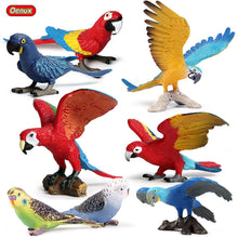 Load image into Gallery viewer, Animal Model Toy Set Flying Bird Bird Eagle Parrot Peacock Flamingo Cake Decorative Ornaments Children's Cognitive Toy