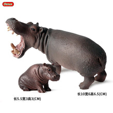 Load image into Gallery viewer, Wild Animal Model Toys Decoration Solid Tiger Lion Hippo Rhinoceros Elephant Panda Cow Set Children's Toy