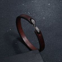 Load image into Gallery viewer, Retro Simple Cattle Leather Bracelet Ornament Fashion All-Match Punk Rock Leather Bracelet
