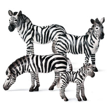 Load image into Gallery viewer, Zebra Model Simulation Wild Animal Children Decoration Toys Learning Education Model