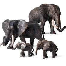 Load image into Gallery viewer, Elephant Animal Model Set African Elephant Mammoth Plastic Solid Hand-Made Model Toy Children's Educational Toy