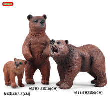 Load image into Gallery viewer, Wild Animal Model Toys Decoration Solid Tiger Lion Hippo Rhinoceros Elephant Panda Cow Set Children's Toy