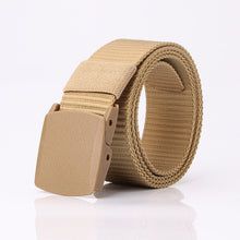 Load image into Gallery viewer, Nylon Waistband Student Military Training Pant Belt Breathable Plastic Buckle Canvas Belt Female