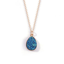 Load image into Gallery viewer, Blue Water Drop Pendant Women's Necklace Neck Decorative Jewelry
