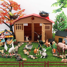 Load image into Gallery viewer, Micro Landscape Scene Decoration Horse Farm Toy Cattle Shed Farm Animal Model Toys Simulation Fence Accessories Animal Sand Table Toy
