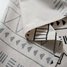 Load image into Gallery viewer, INS Style Cotton Linen Tablecloth Ethnic Style Bohemian Black and White Printed Dining Room Table Cloth Book Tablecloth