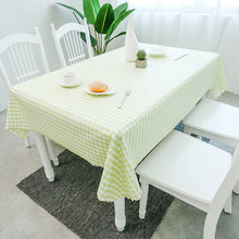Load image into Gallery viewer, PVC TableCloth Waterproof Oil-Proof Fresh Plaid Tablecloth