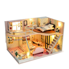 Load image into Gallery viewer, DIY Doll Mini Room Pink Handmade Girls' House
