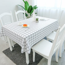 Load image into Gallery viewer, PVC TableCloth Waterproof Oil-Proof Fresh Plaid Tablecloth